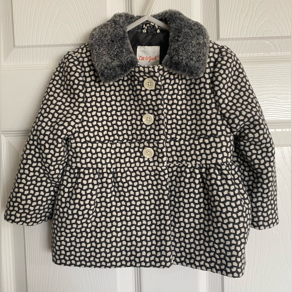12 month baby girls Cat & Jack pea coat